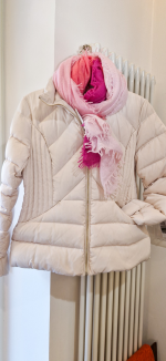 weiße Damen Winterjacke