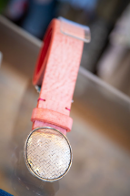 schicker Damengürtel Nurage rosa mit silber Spange