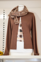 brauner Strick Cardigan