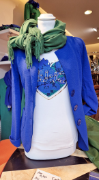 Grün und Blau sind die Trendfarben in der Wintersaison
